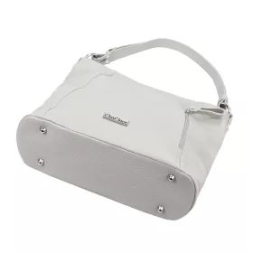 MiaMore 01-045 taupe női bőr válltáska 35 x 30 x 13 cm