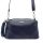 MiaMore 01-004 navy női bőr válltáska, oldaltáska 26 x 14 x 11 cm