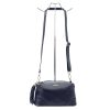 MiaMore 01-004 navy női bőr válltáska, oldaltáska 26 x 14 x 11 cm