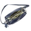 MiaMore 01-004 navy női bőr válltáska, oldaltáska 26 x 14 x 11 cm