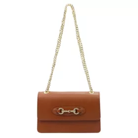 Luka 20-048 barna női bőr válltáska 22 x 14 x 9 cm