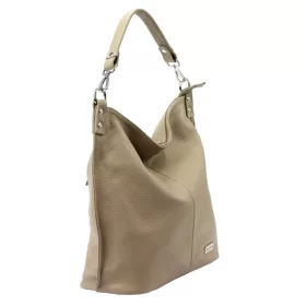MiaMore 01-053 bézs női bőr válltáska 40 x 35 x 16 cm