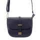 Luka 20-028 navy női bőr válltáska, oldaltáska 21 x 16.5 x 9 cm