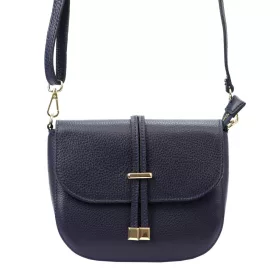   Luka 20-028 navy női bőr válltáska, oldaltáska 21 x 16.5 x 9 cm