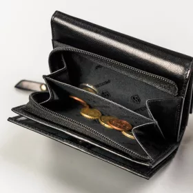  Peterson PTN 405-BO fekete női bőr pénztárca 12 x 9 x 2.5 cm