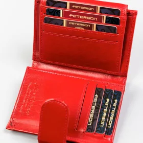   Peterson PTN 2516-BO kék női bőr pénztárca 12 x 9 x 2 cm