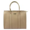 MiaMore 01-056 bézs női bőr kézitáska, válltáska 34 x 27.5 x 14 cm