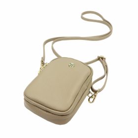   Gregorio 1705 drapp női bőr válltáska, mobiltartó 13 x 18.5 x 7 cm