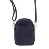 Gregorio 1705 DOLLARO navy női bőr kézitáska 13 x 18.5 x 7 cm