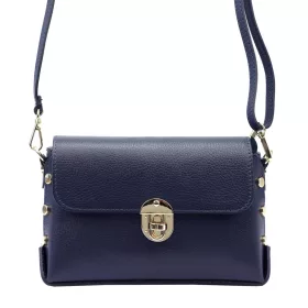   Luka 20-052 navy női bőr válltáska, oldaltáska 23.5 x 15.5 x 9 cm
