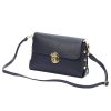 Luka 20-052 navy női bőr válltáska, oldaltáska 23.5 x 15.5 x 9 cm