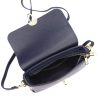 Luka 20-052 navy női bőr válltáska, oldaltáska 23.5 x 15.5 x 9 cm