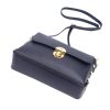 Luka 20-052 navy női bőr válltáska, oldaltáska 23.5 x 15.5 x 9 cm