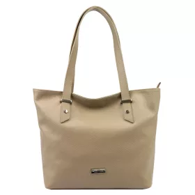   MiaMore 01-058 mogyoróbarna női bőr válltáska, shopper 40 x 30 x 12 cm
