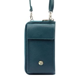   Gregorio 1707 DOLLARO türkiz női bőr pénztárca, mobiltartó 11 x 20 x 6.5 cm