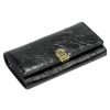 Gregorio HL-100 fekete mintás női bőr pénztárca 19.5 x 9.5 x 4 cm