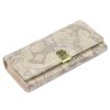 Gregorio HL-100 virágmintás bézs női bőr pénztárca 19.5 x 9.5 x 4 cm 