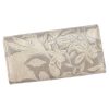 Gregorio HL-100 virágmintás bézs női bőr pénztárca 19.5 x 9.5 x 4 cm 