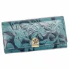 Gregorio HL-100 virágmintás kék női pénztárca 19.5 x 9.5 x 4 cm