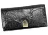 Gregorio HL-102 nagyméretű, mintás fekete női pénztárca 18,5 × 10 cm
