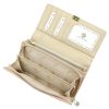 Gregorio HL-106 virágmintás bézs női bőr pénztárca 19 x 10 x 4 cm 