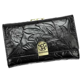   Gregorio HL-108 fekete női bőr pénztárca 14.5 x 9 x 3.8 cm
