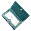 Gregorio HL-108 kék virágmintás női bőr pénztárca 14.5 x 9 x 3.8 cm