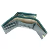 Gregorio HL-108 kék virágmintás női bőr pénztárca 14.5 x 9 x 3.8 cm