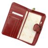 Gregorio HL-116 piros mintás női bőr pénztárca 9.5 x 17 x 3.8 cm