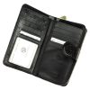 Gregorio HL-116 fekete mintás női bőr pénztárca 9.5 x 17 x 3.8 cm