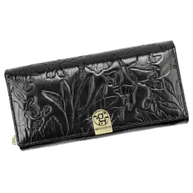   Gregorio HL-122 fekete női bőr pénztárca 19.5 x 10 x 4 cm