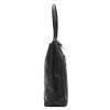 MiaMore 01-060 fekete női bőr válltáska, shopper 39 x 37 x 13 cm 