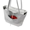 MiaMore 01-060 szürke női bőr válltáska 39 x 37 x 13 cm 
