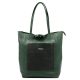 MiaMore 01-060 khaki női bőr válltáska 39 x 37 x 13 cm 