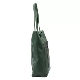 MiaMore 01-060 khaki női bőr válltáska 39 x 37 x 13 cm