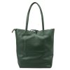 MiaMore 01-060 khaki női bőr válltáska 39 x 37 x 13 cm 