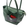 MiaMore 01-060 khaki női bőr válltáska 39 x 37 x 13 cm 
