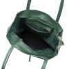 MiaMore 01-060 khaki női bőr válltáska 39 x 37 x 13 cm 