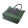 MiaMore 01-060 khaki női bőr válltáska 39 x 37 x 13 cm 