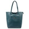 MiaMore 01-060 türkiz női bőr válltáska 39 x 37 x 13 cm 