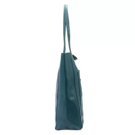 MiaMore 01-060 türkiz női bőr válltáska 39 x 37 x 13 cm