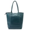 MiaMore 01-060 türkiz női bőr válltáska 39 x 37 x 13 cm 