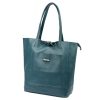 MiaMore 01-060 türkiz női bőr válltáska 39 x 37 x 13 cm 
