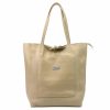 MiaMore 01-060 bézs női bőr válltáska 39 x 37 x 13 cm 