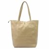 MiaMore 01-060 bézs női bőr válltáska 39 x 37 x 13 cm 