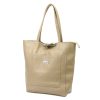 MiaMore 01-060 bézs női bőr válltáska 39 x 37 x 13 cm 