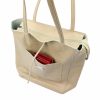 MiaMore 01-060 bézs női bőr válltáska 39 x 37 x 13 cm 