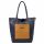 MiaMore 01-060 sötétkék női bőr válltáska 39 x 37 x 13 cm 