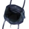 MiaMore 01-060 sötétkék női bőr válltáska 39 x 37 x 13 cm 