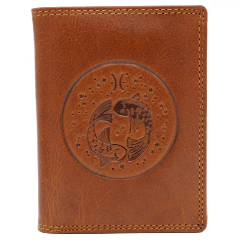 Peterson PTN N4-EBS-03 konyak férfi bőr pénztárca 9.5 x 12.5 x 2.5 cm 